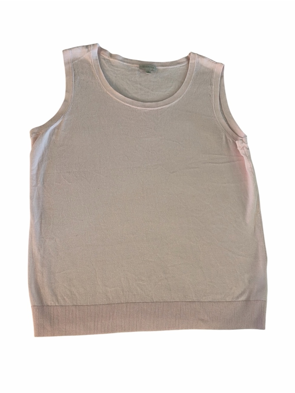 Talbots Light Pink Sleeveless Knit Tank